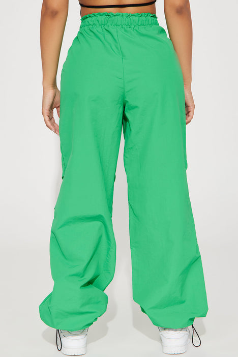 Ruched Parachute Pant, Seagrass Green  Fashion pants, Clothes, Nylon  outerwear