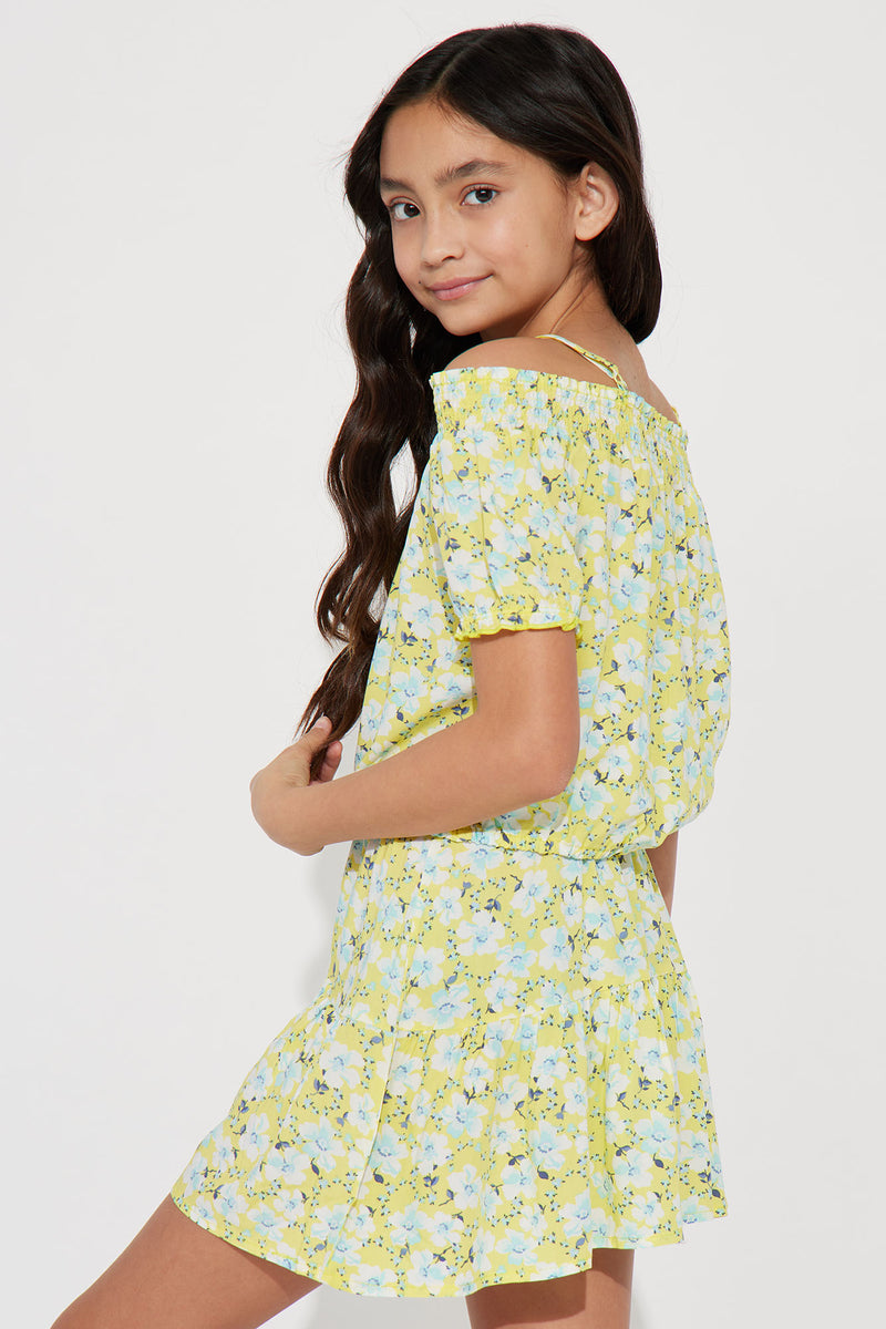 Mini Adora Days Skirt Set - Yellow | Fashion Nova, Kids Sets | Fashion Nova
