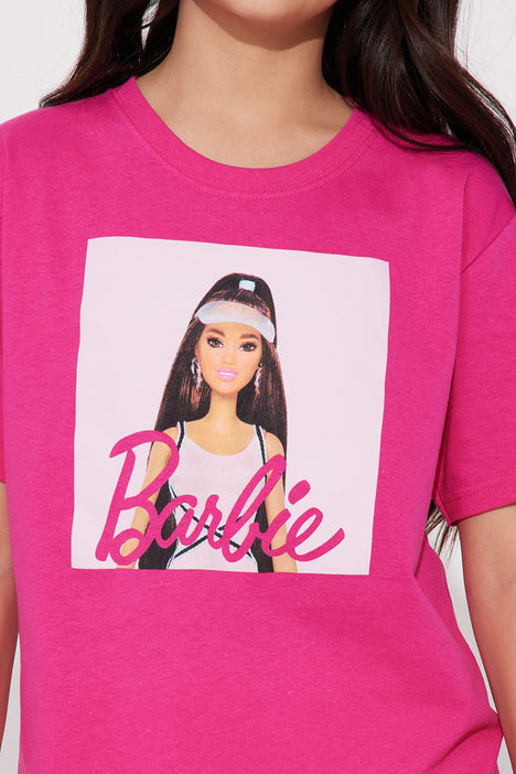 Mini Bold And Beautiful Barbie Tee - Pink, Fashion Nova, Kids Tops &  T-Shirts