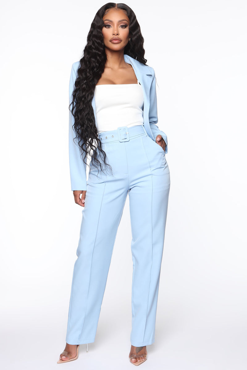 Good Luck Blazer Pant Set - Blue | Fashion Nova, Matching Sets ...