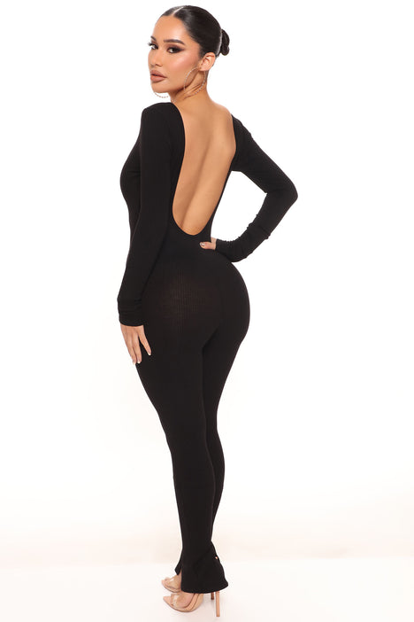Sienna Sculpted Jumpsuit - Black