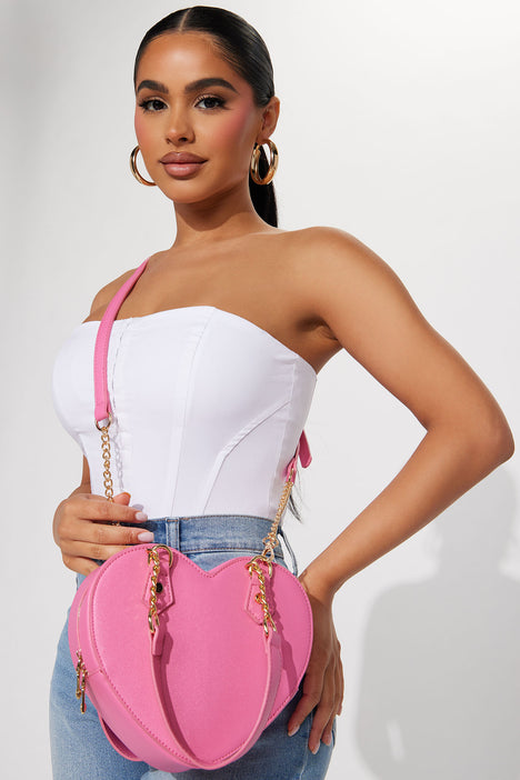 Women's Cute Heart-shaped Shoulder Crossbody Bag, Women bag sets with Purse  set