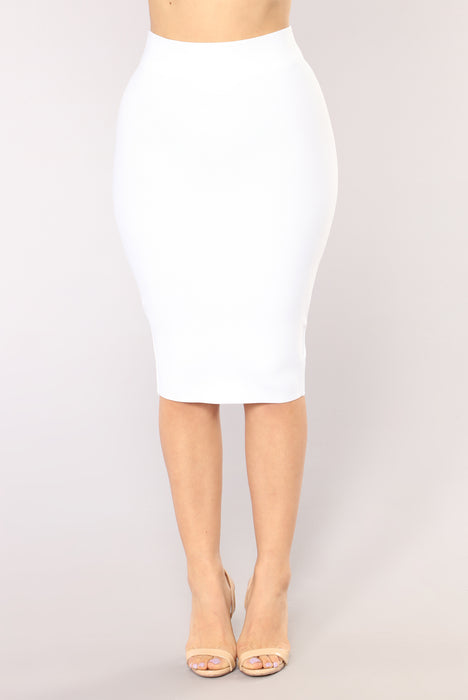 White - Bandage High Waisted Skirt – Adami Dolls