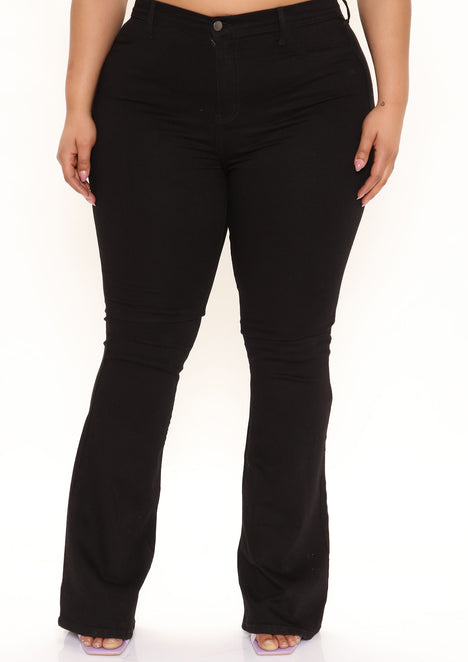 Tall Deep In My Soul Flare Jeans - Black