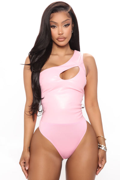 Deja Vu Bodysuit - Pink/combo, Fashion Nova, Bodysuits