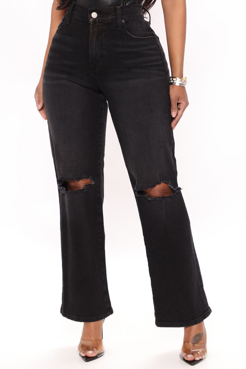 You Need To Relax Straight Leg Jeans - Black | Fashion Nova, Jeans ...