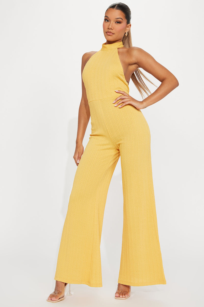 Amber Backless Jumpsuit - Mustard | Fashion Nova, Jumpsuits | Fashion Nova