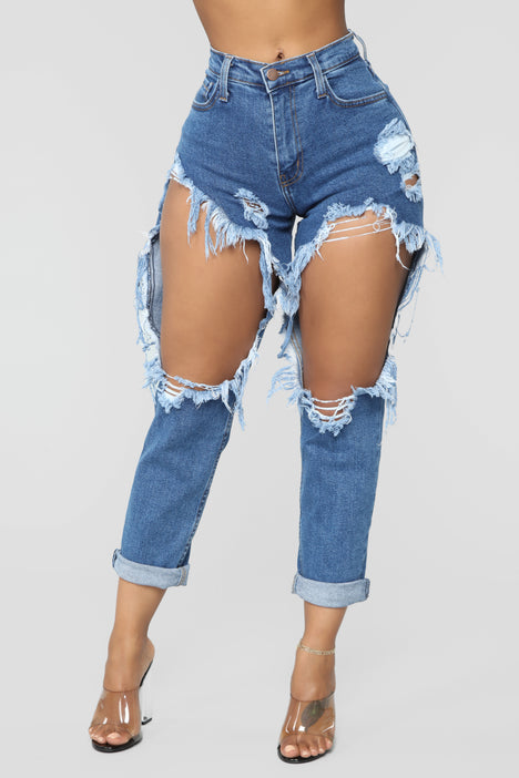 Catty Ripped Jeans – GitiOnline