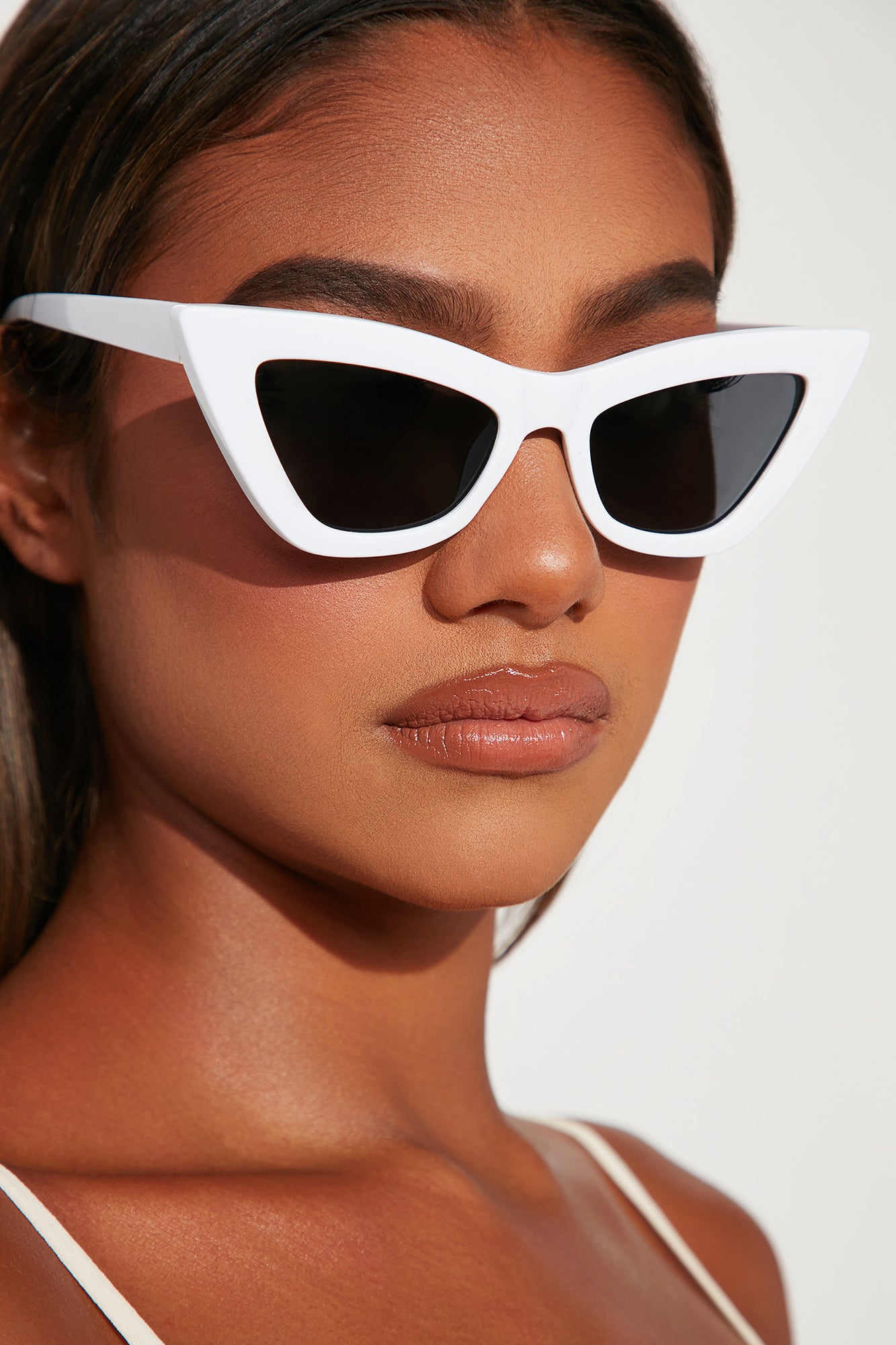 Thin Patience Sunglasses - White, Fashion Nova, Sunglasses