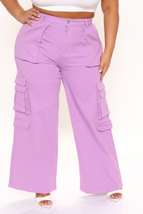 9 Pocket Cargo Pants Lavender