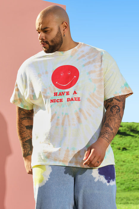 Dazed And Confused Tie Dye Short Sleeve Tee - Multi Color