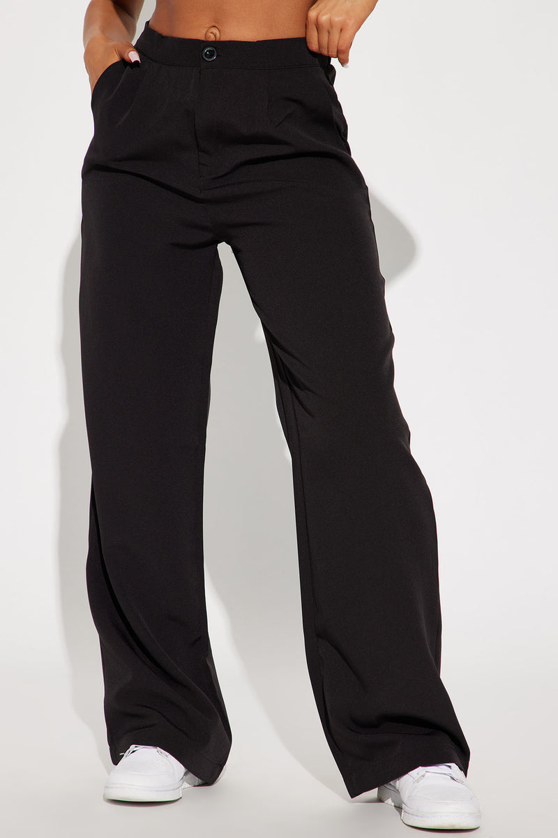 On The Go Trouser Pant - Black | Fashion Nova, Pants | Fashion Nova