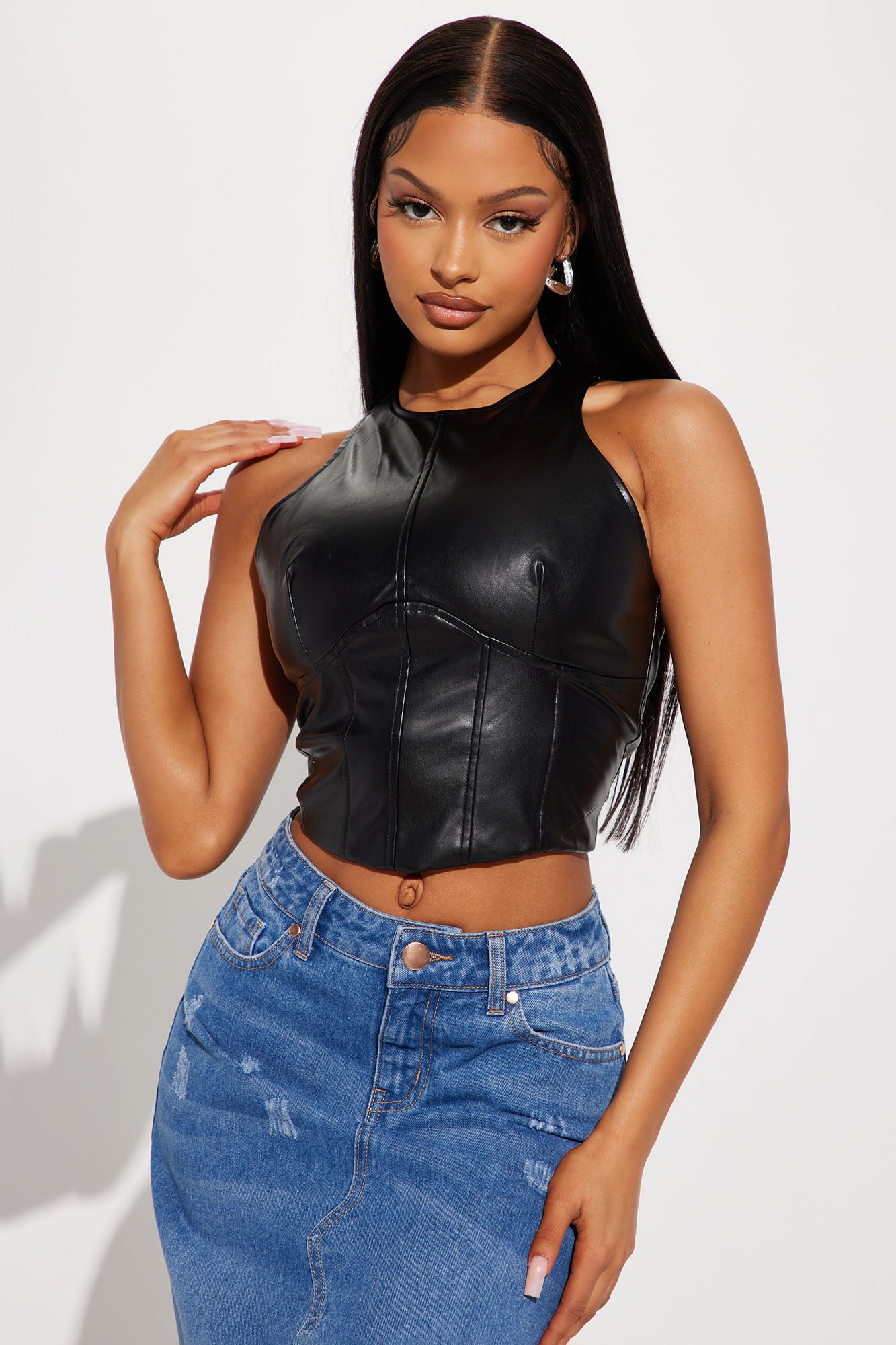 Sorrento Corset Top - Black