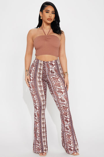 15 Printed High-Waisted Pants Outfits - Styleoholic