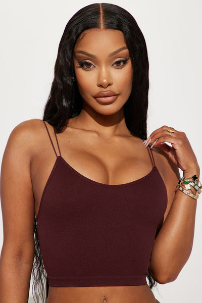 Curvy and Fine Seamless Square Neck Bralette - Chocolate, Fashion Nova,  Lingerie & Sleepwear