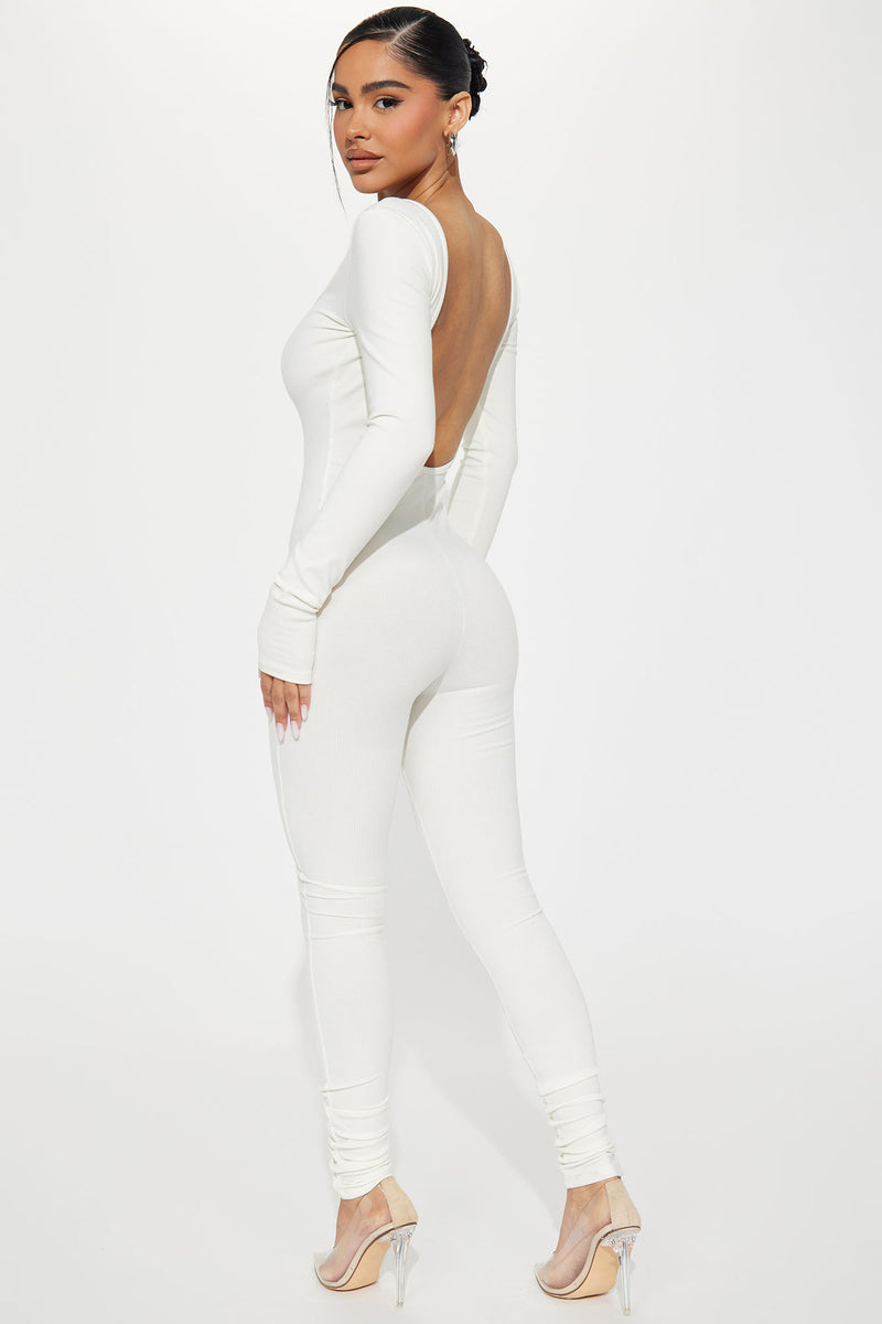 Declynn Ribbed Jumpsuit - Off White | Fashion Nova, Jumpsuits | Fashion ...