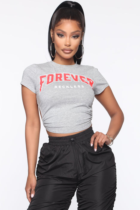 Forever Reckless Backless Top - White, Fashion Nova, Screens Tops and  Bottoms