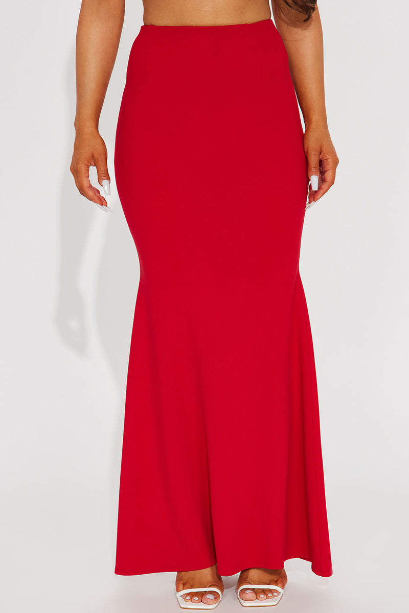 In Full Swing Maxi Skirt Red Fashion Nova Skirts Fashion Nova 