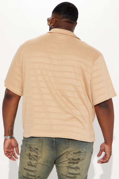 Classic Men's Short Sleeve Shirt, Sand
