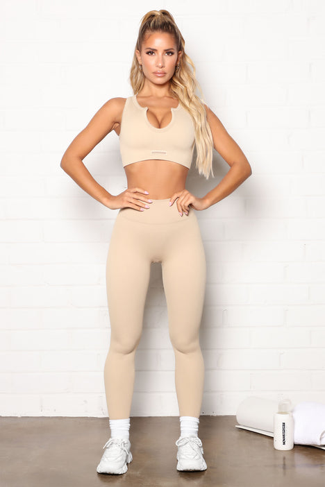 Fighter Ribbed Active Legging In Infinity Seamless - White