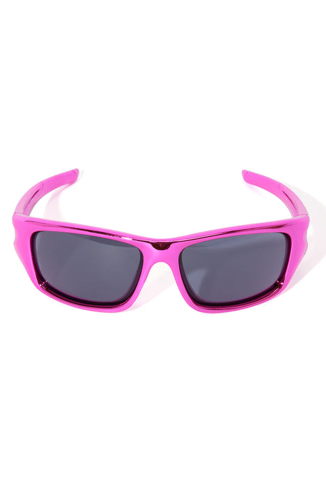 Sport Performance Sunglasses - Pink, Fashion Nova, Sunglasses