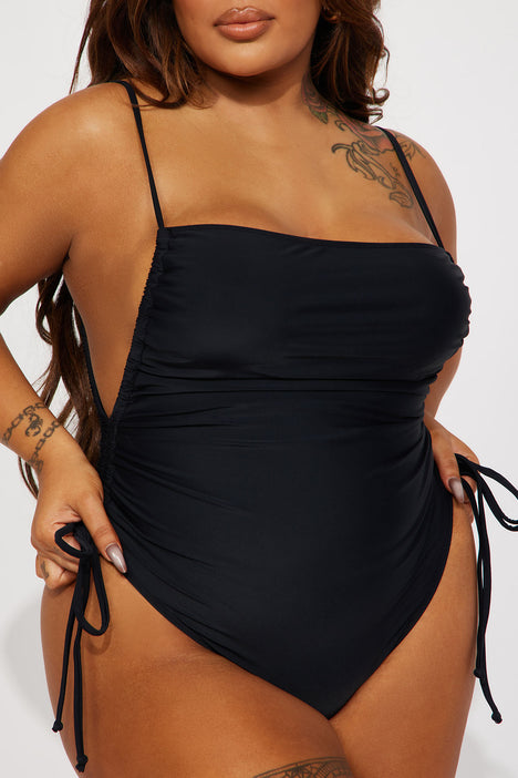 Dorothy V-Neck One-Piece Swimsuit - Black – SKYE
