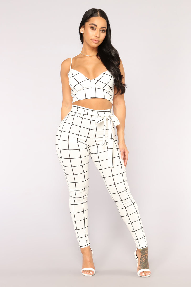 Don't Be A Square Set - White/Black | Fashion Nova, Matching Sets ...