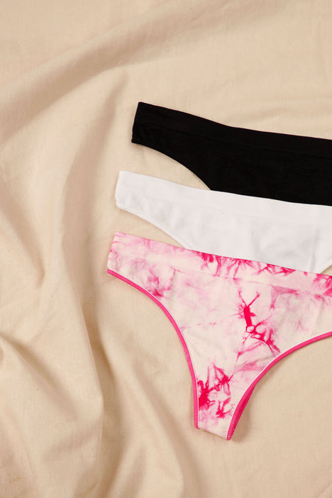 Secret Treasures Women's Microfiber Thong Panties, 3-Pack