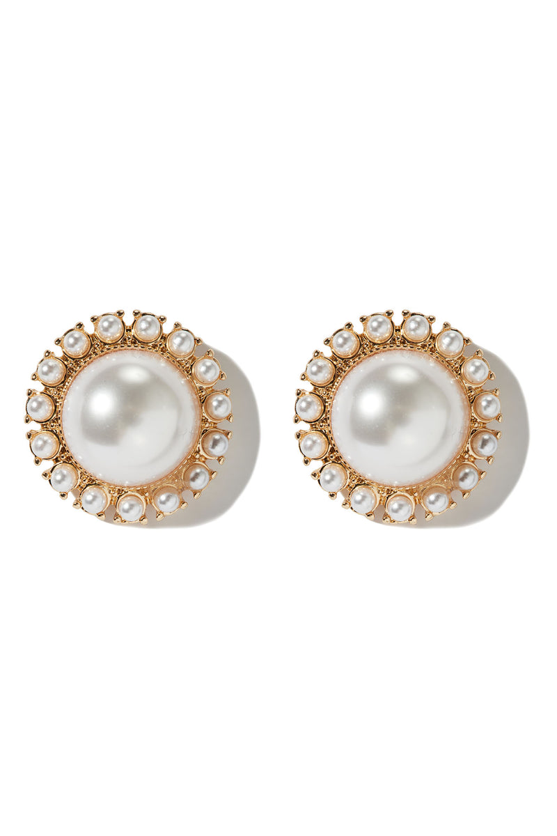 Pearlicious Stud Earrings - Gold | Fashion Nova, Jewelry | Fashion Nova