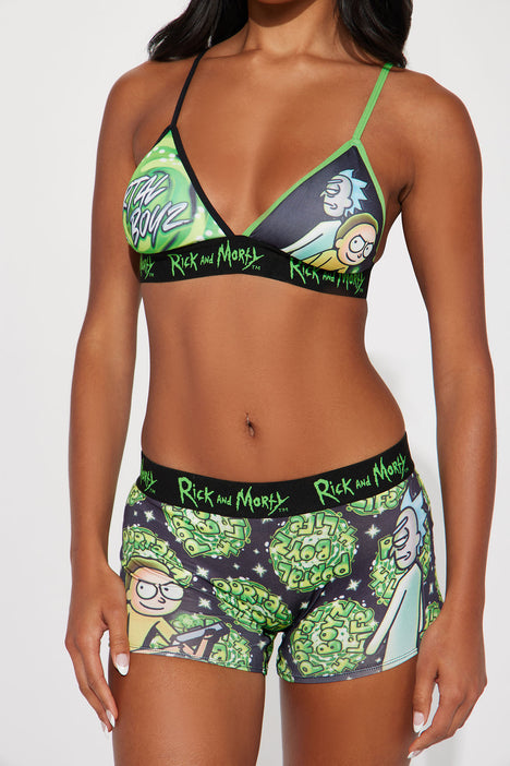 Rue21 2-Piece Rick And Morty Lingerie Set