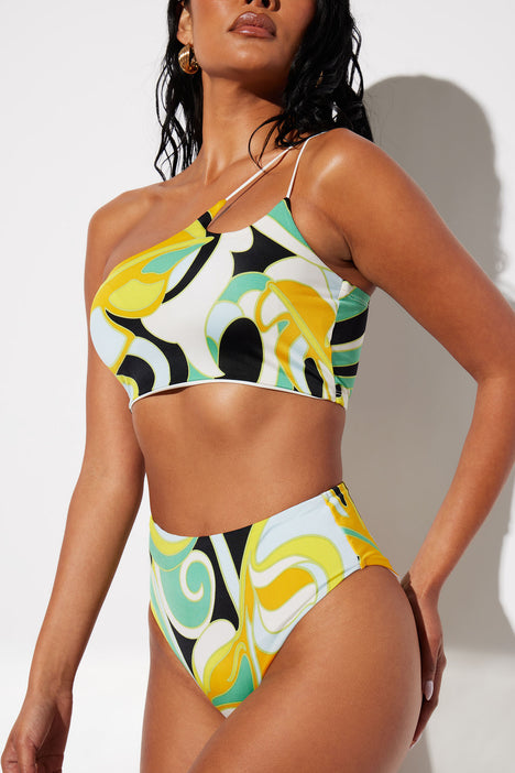 Multi Tropical Print 3-Piece Swim Set