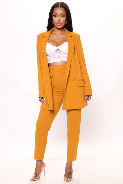 Sasha Double Breasted Blazer - Mustard | Fashion Nova, Jackets