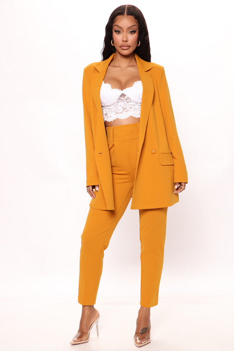 Buy Mustard Trousers & Pants for Women by Oxolloxo Online | Ajio.com