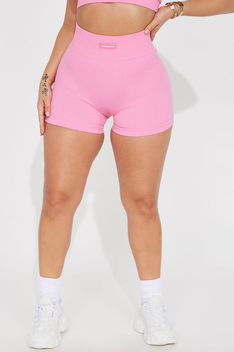 Effortless Zeus Ribbed Seamless Hot Shorts - Bubblegum Pink, Fashion Nova,  Nova Sport Bottoms