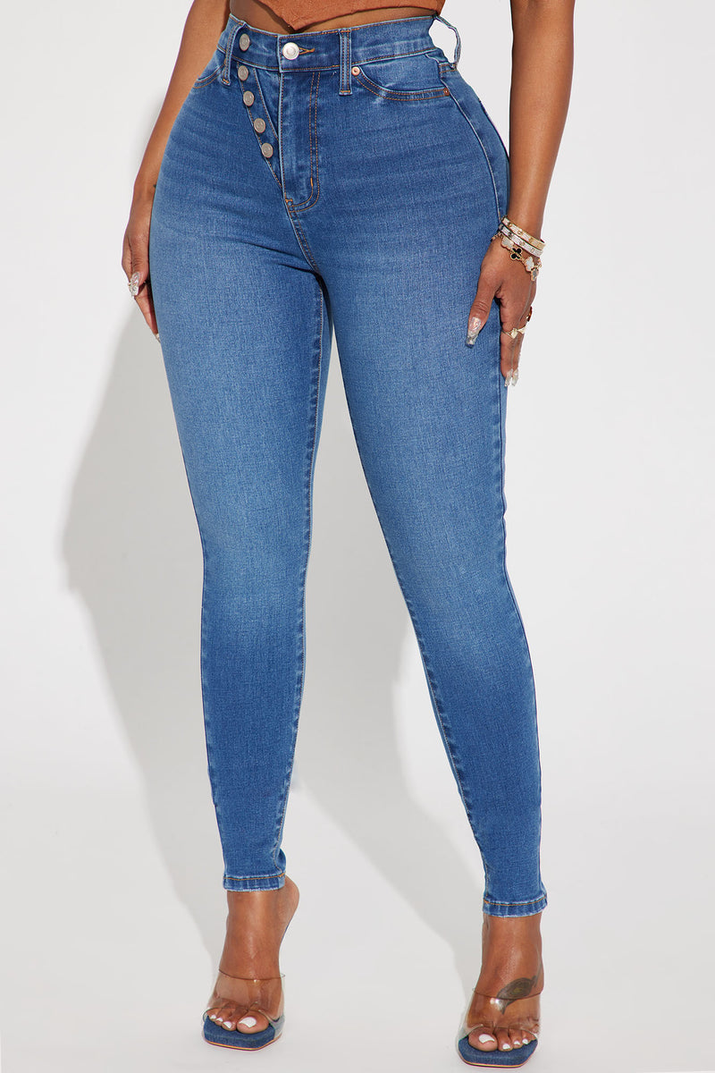 Kalie Curvy Compression Skinny Jean - Medium Wash | Fashion Nova, Jeans ...