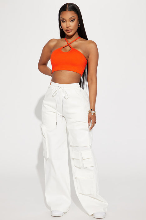 Let's Talk Pockets Wide Leg Pant - Ivory | Fashion Nova, Pants