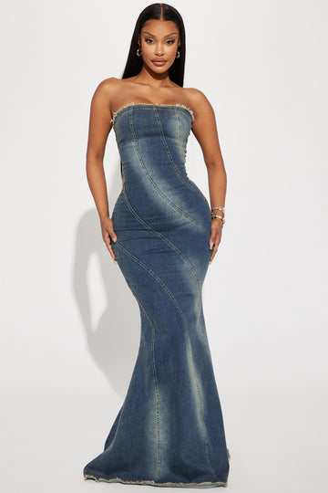 Piper Wrap Mini Dress - Blue, Fashion Nova, Dresses