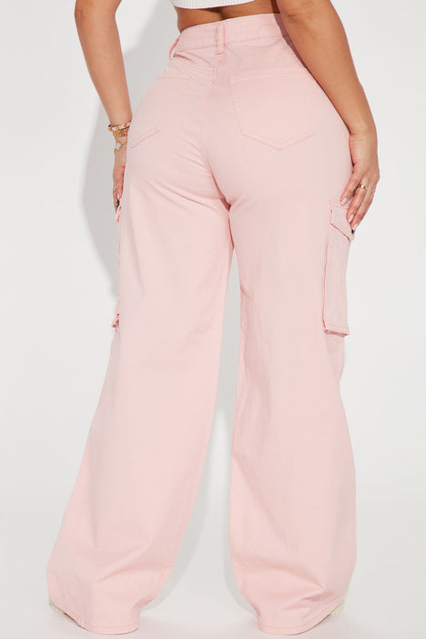 Cruise Control Contrast Stitch Cargo Pants - Pink, Fashion Nova, Pants