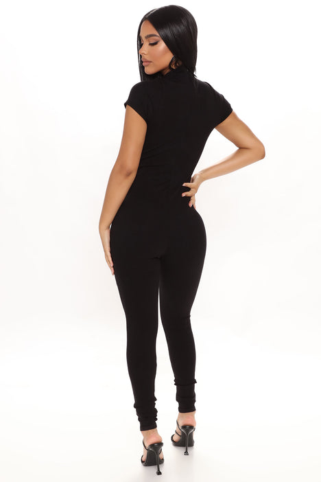 Jodie Sculpted Jumpsuit - Black, Fashion Nova, Jumpsuits