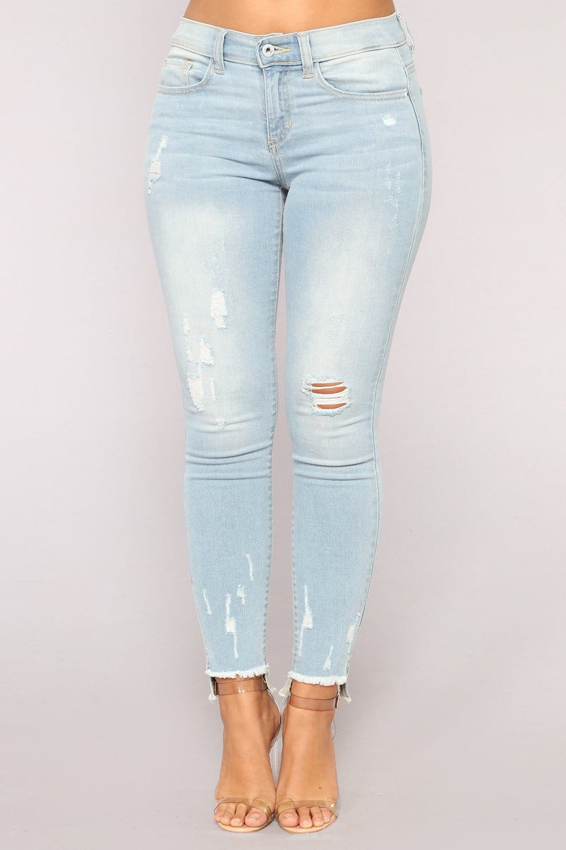 One Step Closer Skinny Jeans - Light Blue Wash | Fashion Nova, Jeans ...