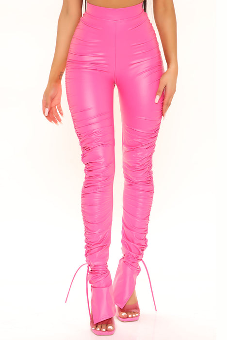 Having A Moment Faux Leather Pant 28 - Pink, Fashion Nova, Pants