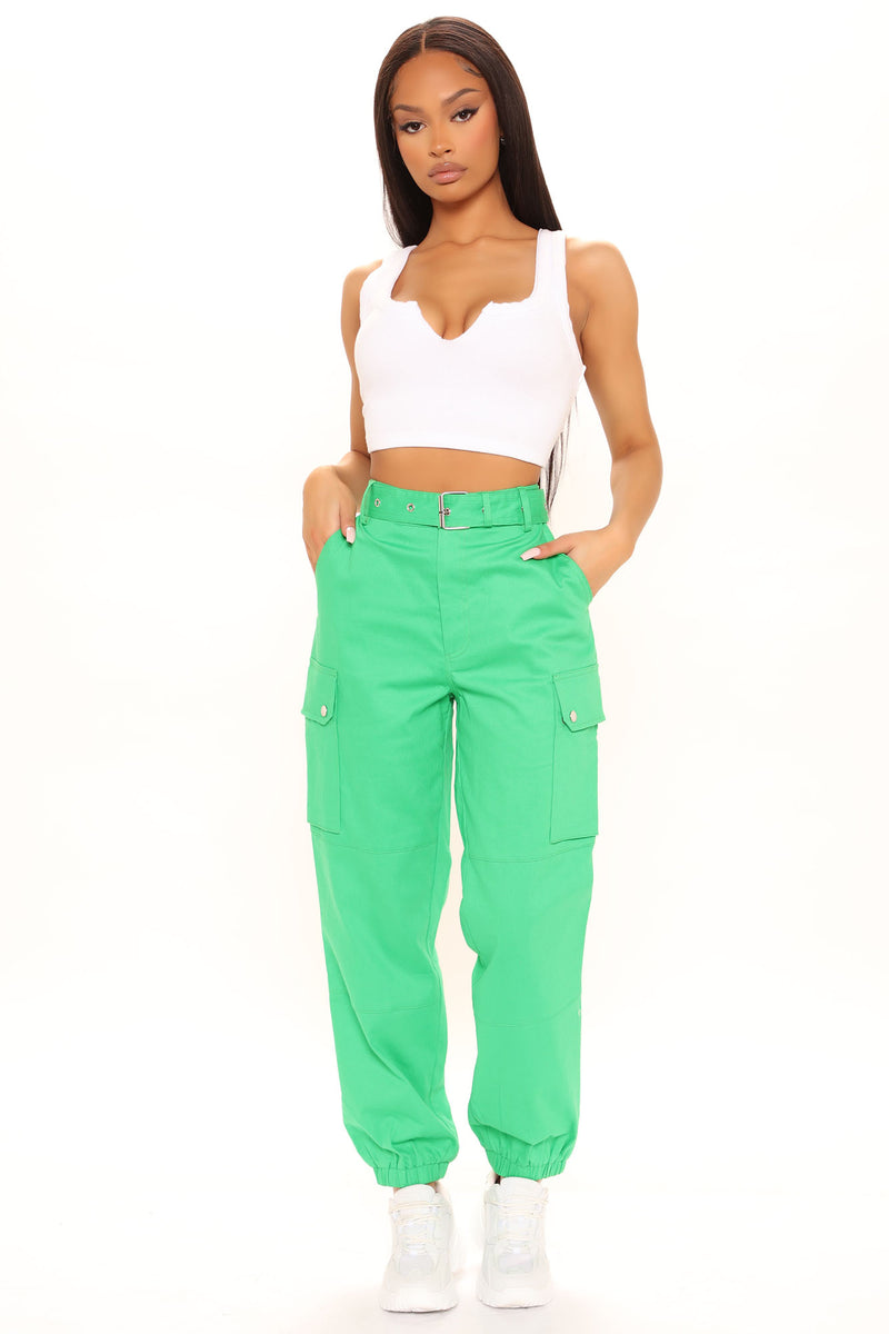 Cargo Chic Pants - Kelly Green | Fashion Nova, Pants | Fashion Nova