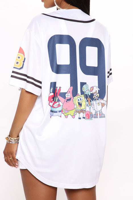 Mini Spongebob Squarepants Jersey Tee - White/Black, Fashion Nova, Kids  Tops & T-Shirts