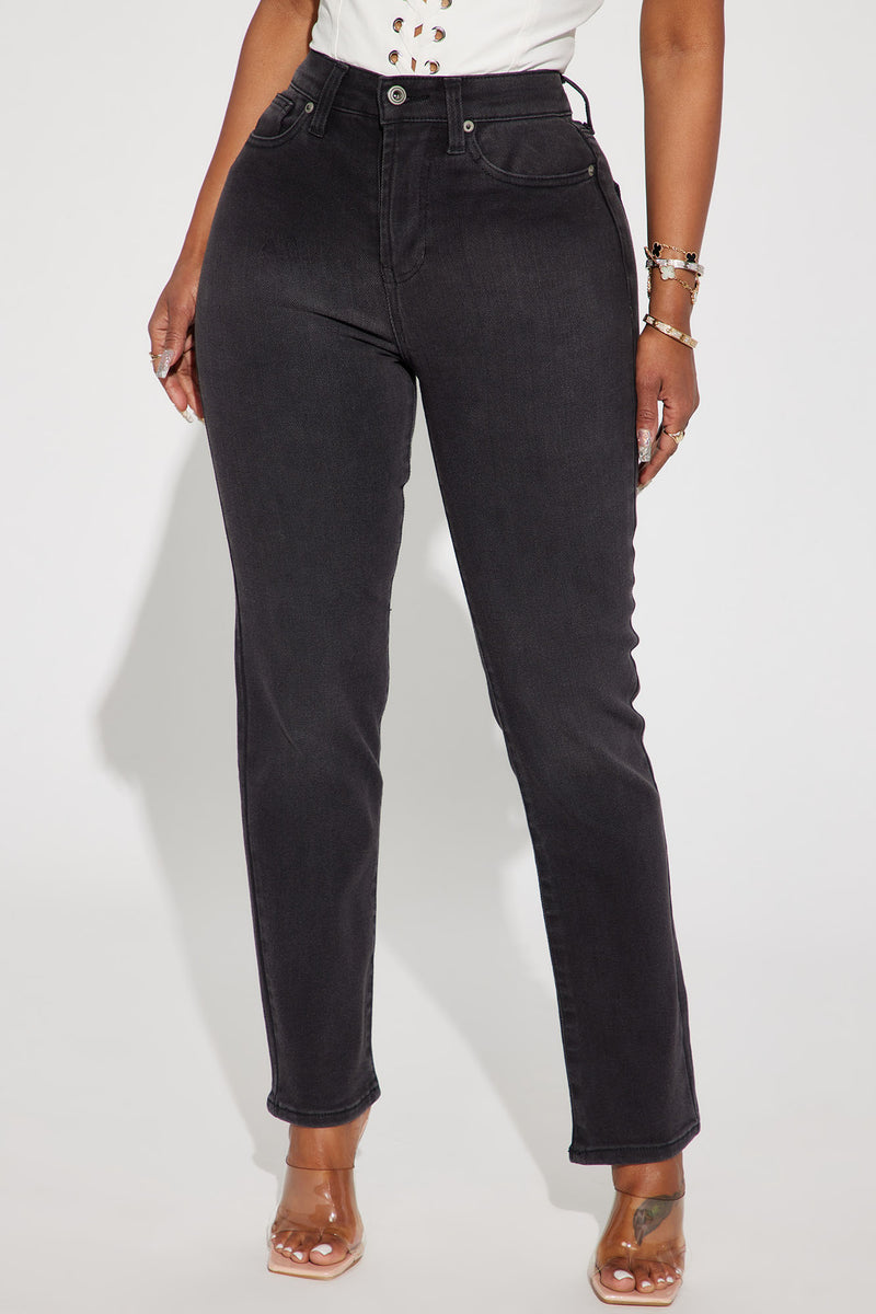 What You Like Stretch Straight Leg Jean - Black | Fashion Nova, Jeans ...