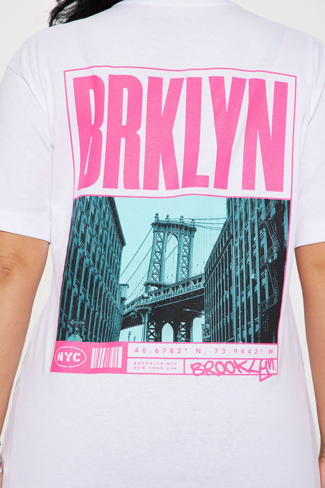 Women's Brooklyn NYC Short Sleeve Graphic Tee Shirt Print in Black Size Small by Fashion Nova