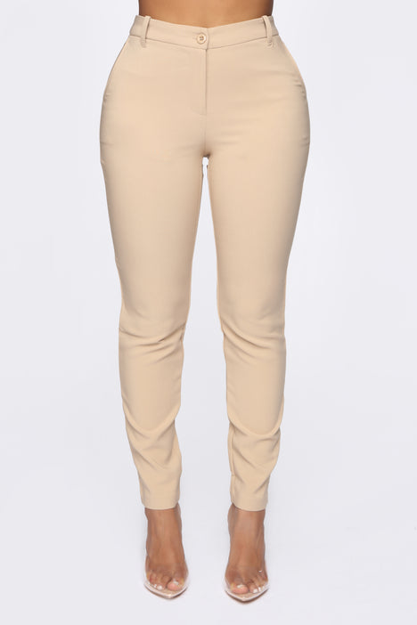 Skinny Uniform Pants - Khaki, Fashion Nova, Pants