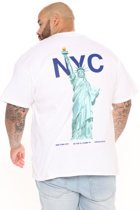 Lady Liberty NYC Graphic Tee - Navy, Fashion Nova, Screens Tops and  Bottoms