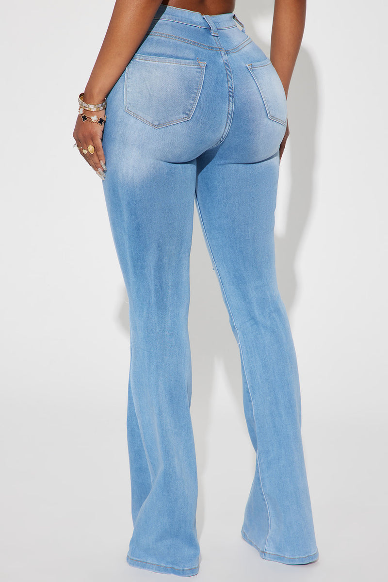 Always True Ripped Flare Jeans - Medium Wash | Fashion Nova, Jeans ...