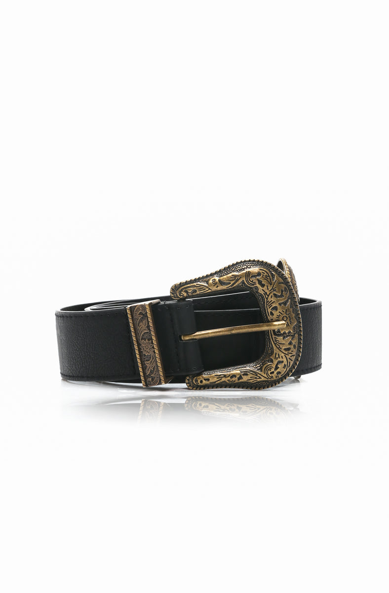Brianna Double Buckle Belt - Black/Bronze | Fashion Nova, Accessories ...