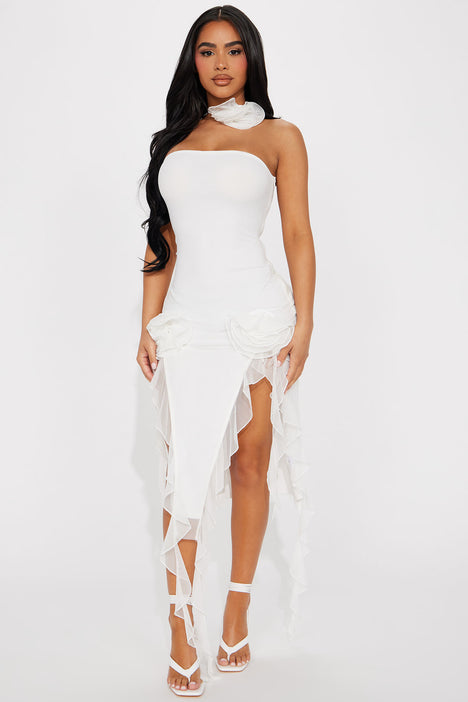Fashion Nova, Dresses, Fashionnova Womens White Stretchy Off Shoulder  Party Plus Size Dress Size 2xl
